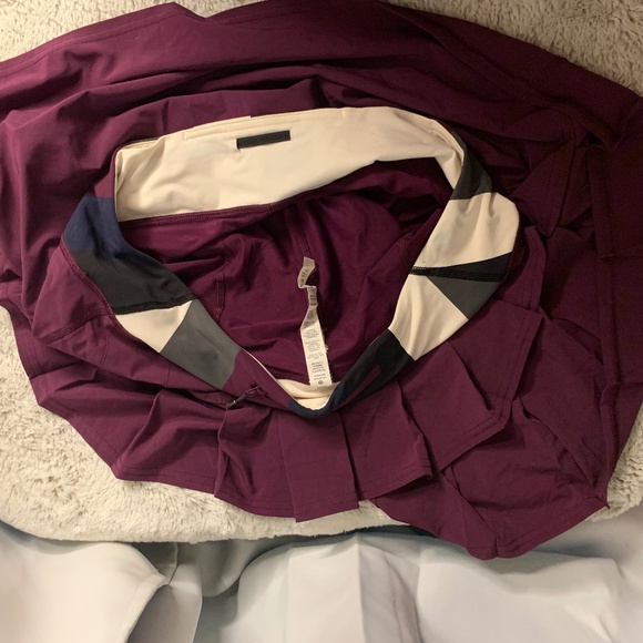 Lululemon Run: Pace Skort in plum, size 8 (long) - Picture 7 of 9